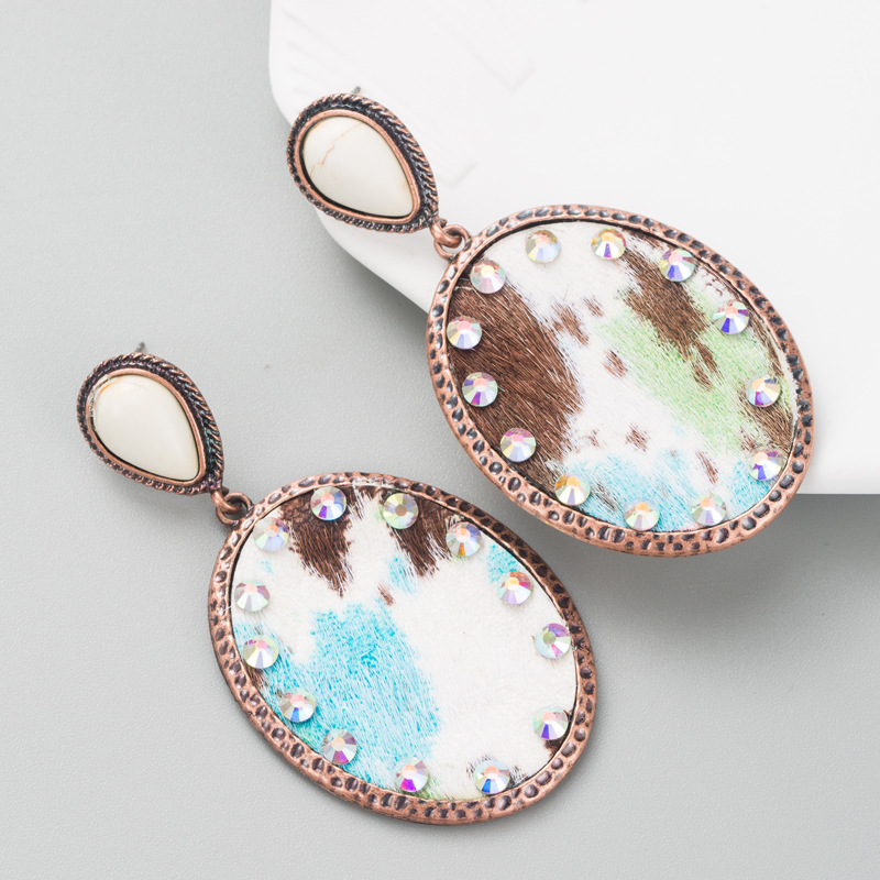 Fashion Jewelry Leather Earrings For Women YWHME-43