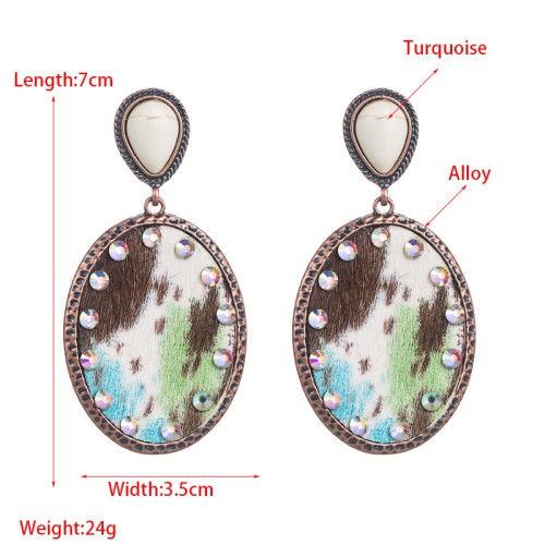 Fashion Jewelry Leather Earrings For Women YWHME-43