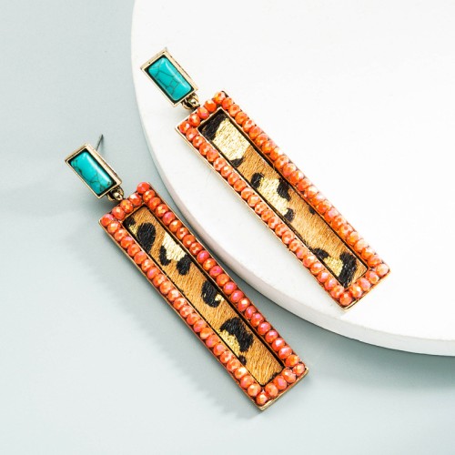 Fashion Jewelry Leather Earrings For Women YWHME-46