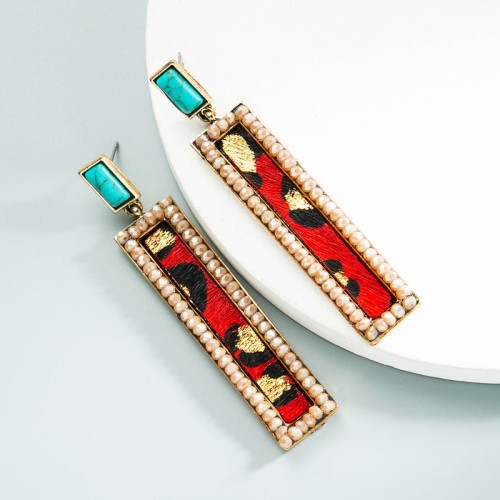 Fashion Jewelry Leather Earrings For Women YWHME-46