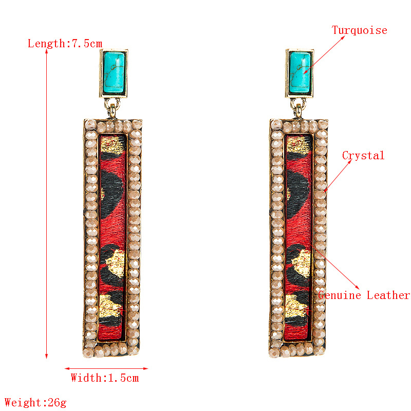 Fashion Jewelry Leather Earrings For Women YWHME-46 