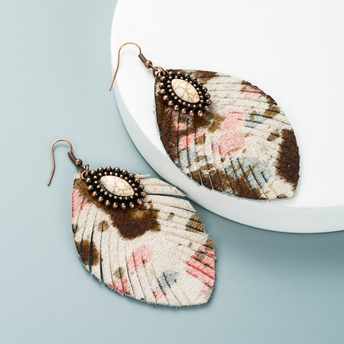 Fashion Jewelry Leather Earrings For Women YWHME-47