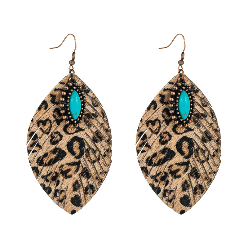 Fashion Jewelry Leather Earrings For Women YWHME-47 