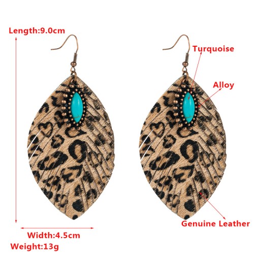 Fashion Jewelry Leather Earrings For Women YWHME-47