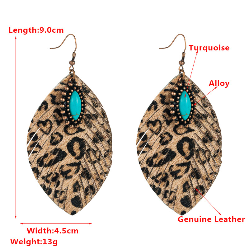 Fashion Jewelry Leather Earrings For Women YWHME-47 