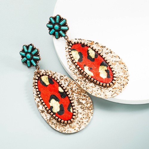 Fashion Jewelry Leather Earrings For Women YWHME-50