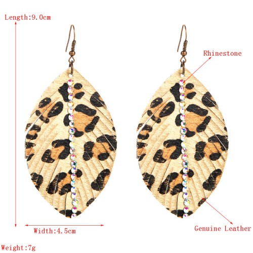 Fashion Jewelry Leather Earrings For Women YWHME-51