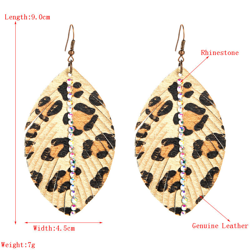 Fashion Jewelry Leather Earrings For Women YWHME-51 