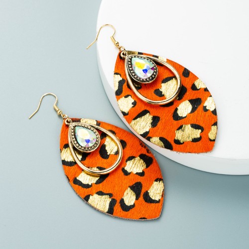 Fashion Jewelry Leather Earrings For Women YWHME-53