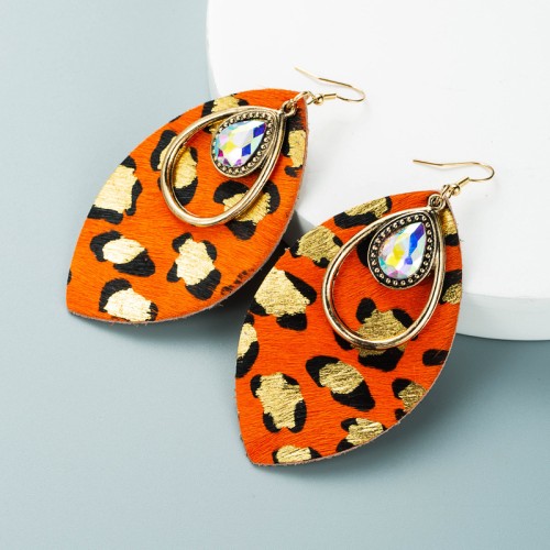 Fashion Jewelry Leather Earrings For Women YWHME-53