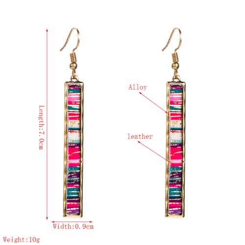 Fashion Jewelry Leather Earrings For Women YWHME-54