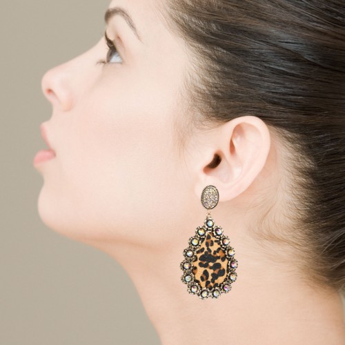 Fashion Jewelry Leather Earrings For Women YWHME-55