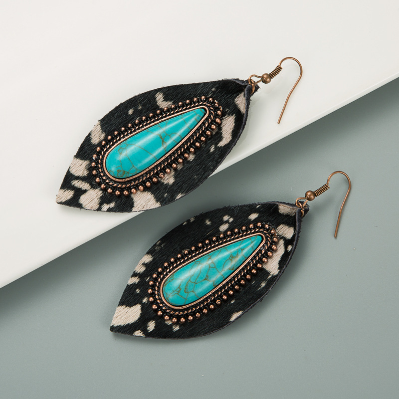 Fashion Jewelry Leather Earrings For Women YWHME-56 