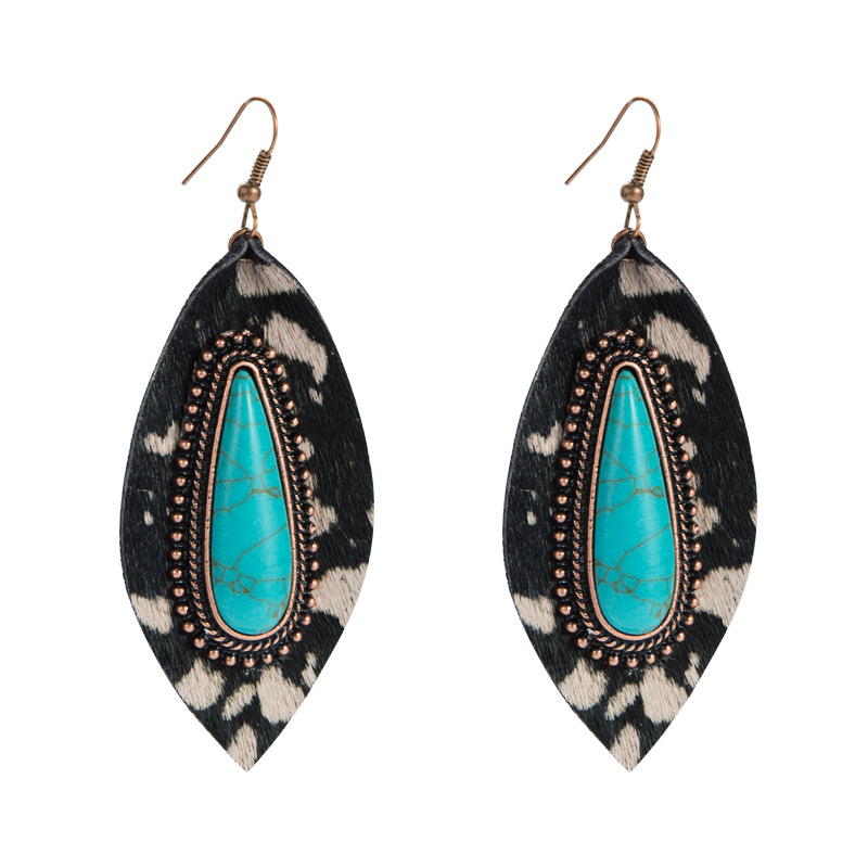 Fashion Jewelry Leather Earrings For Women YWHME-56 