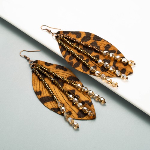 Fashion Jewelry Leather Earrings For Women YWHME-57