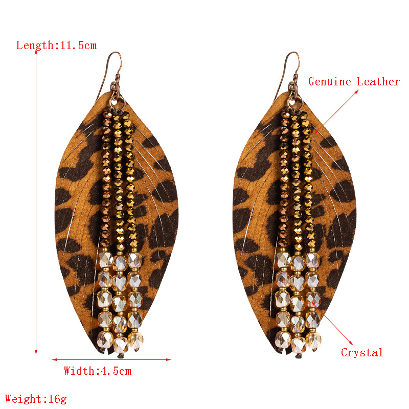 Fashion Jewelry Leather Earrings For Women YWHME-57 