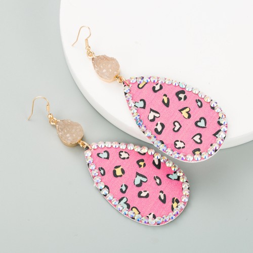 Fashion Jewelry Leather Earrings For Women YWHME-59