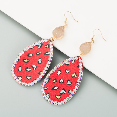 Fashion Jewelry Leather Earrings For Women YWHME-59