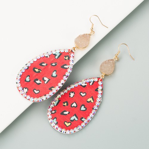 Fashion Jewelry Leather Earrings For Women YWHME-59