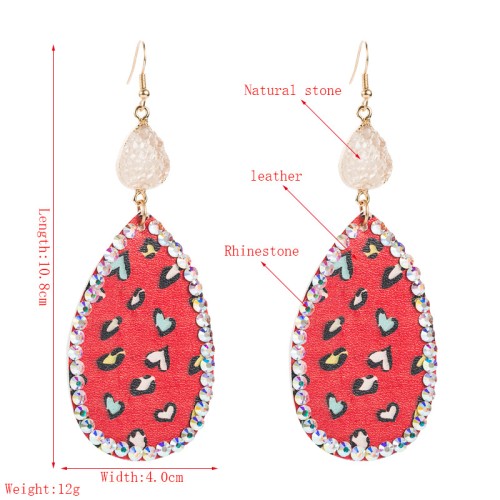 Fashion Jewelry Leather Earrings For Women YWHME-59