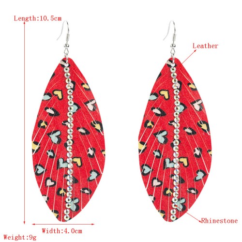 Fashion Jewelry Leather Earrings For Women YWHME-60