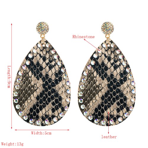 Fashion Jewelry Leather Earrings For Women YWHME-61