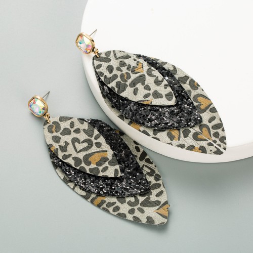 Fashion Jewelry Leather Earrings For Women YWHME-63