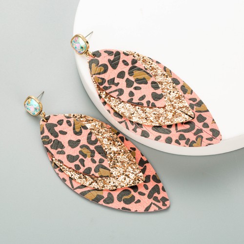 Fashion Jewelry Leather Earrings For Women YWHME-63