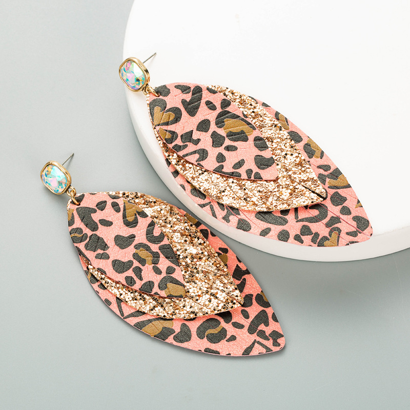 Fashion Jewelry Leather Earrings For Women YWHME-63 