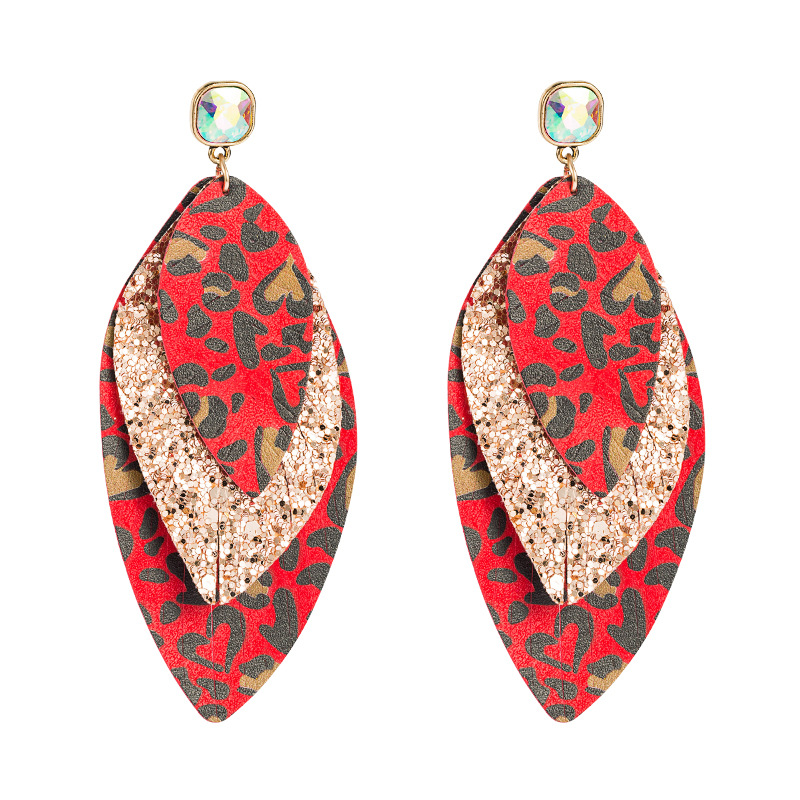 Fashion Jewelry Leather Earrings For Women YWHME-63 