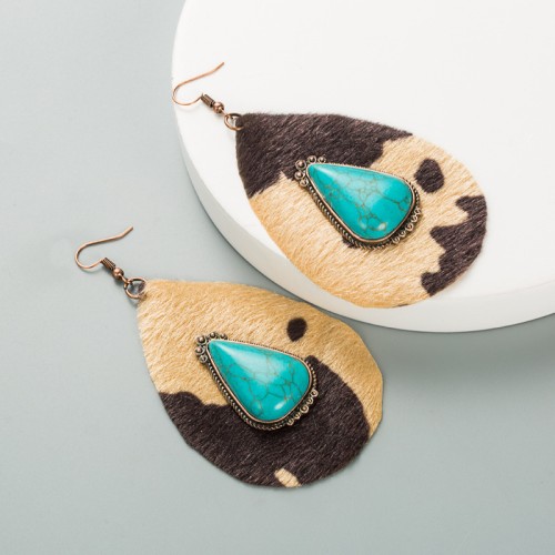 Fashion Jewelry Leather Earrings For Women YWHME-64