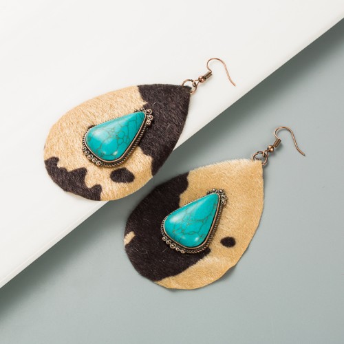 Fashion Jewelry Leather Earrings For Women YWHME-64