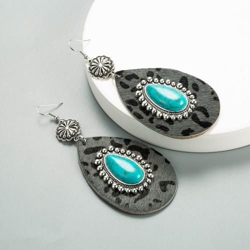 Fashion Jewelry Leather Earrings For Women YWHME-66