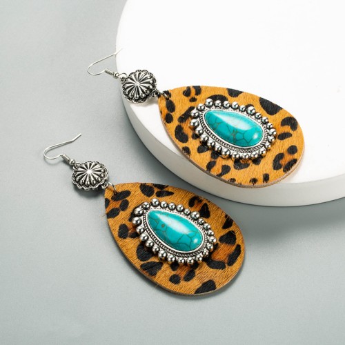 Fashion Jewelry Leather Earrings For Women YWHME-66