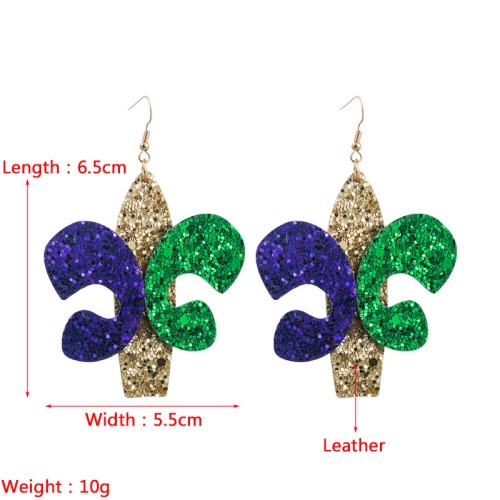 Fashion Jewelry Leather Earrings For Women YWHME-67