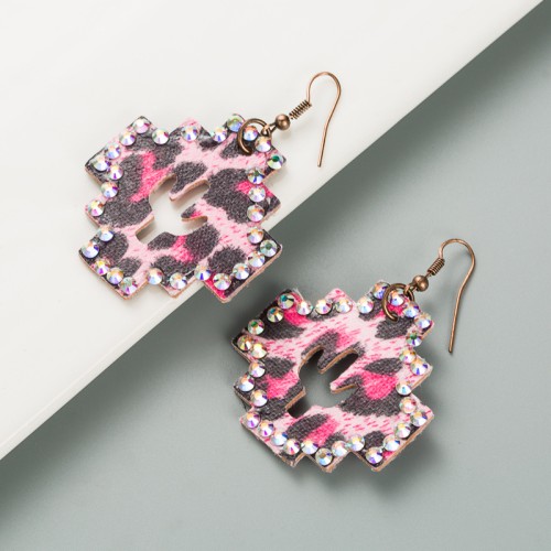 Fashion Jewelry Leather Earrings For Women YWHME-69