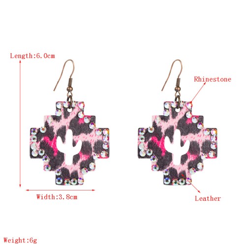 Fashion Jewelry Leather Earrings For Women YWHME-69