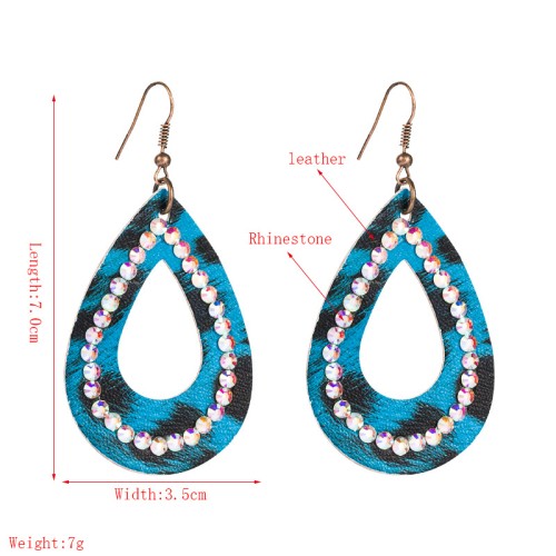 Fashion Jewelry Leather Earrings For Women YWHME-70