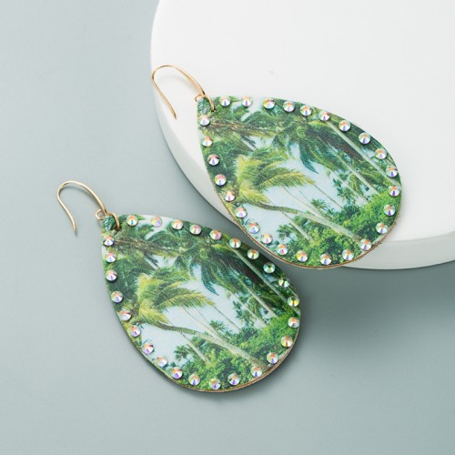 Fashion Jewelry Leather Earrings For Women YWHME-71