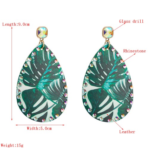 Fashion Jewelry Leather Earrings For Women YWHME-72