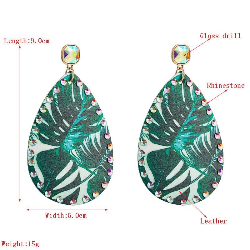 Fashion Jewelry Leather Earrings For Women YWHME-72 