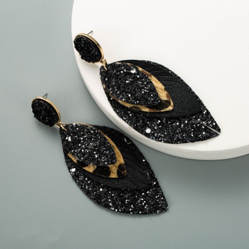 Fashion Jewelry Leather Earrings For Women YWHME-74