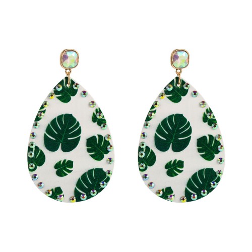 Fashion Jewelry Leather Earrings For Women YWHME-75