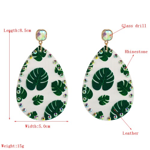 Fashion Jewelry Leather Earrings For Women YWHME-75