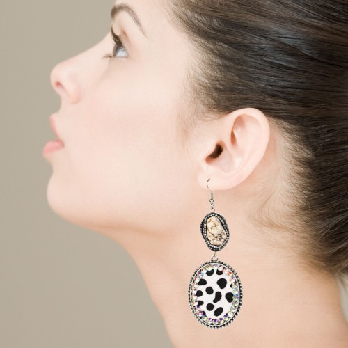 Fashion Jewelry Leather Earrings For Women YWHME-79