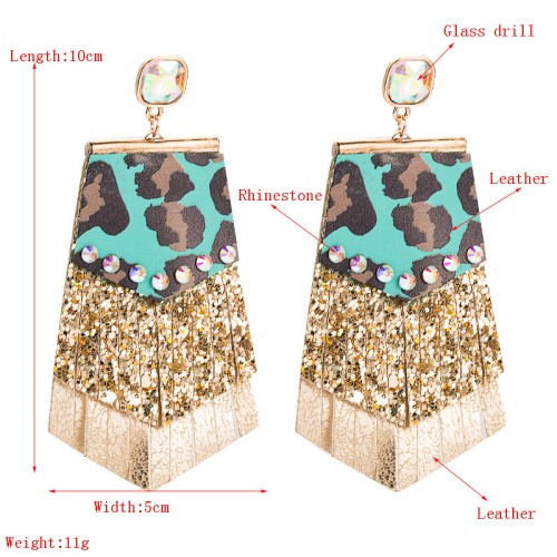 Fashion Jewelry Leather Earrings For Women YWHME-80