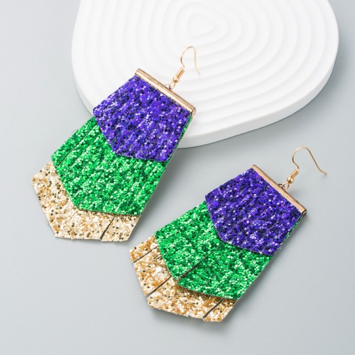 Fashion Jewelry Leather Earrings For Women YWHME-83