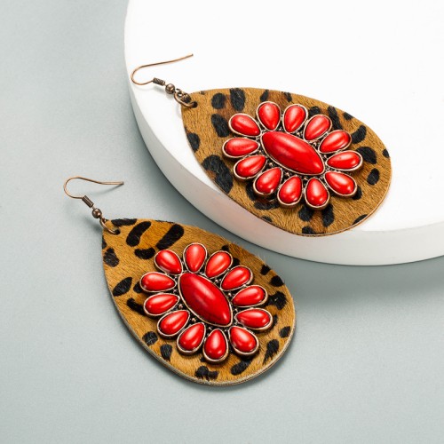 Fashion Jewelry Leather Earrings For Women YWHME-85