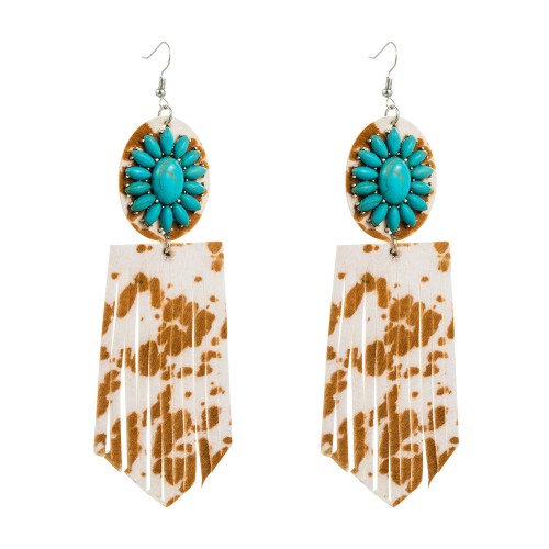 Fashion Jewelry Leather Earrings For Women YWHME-91