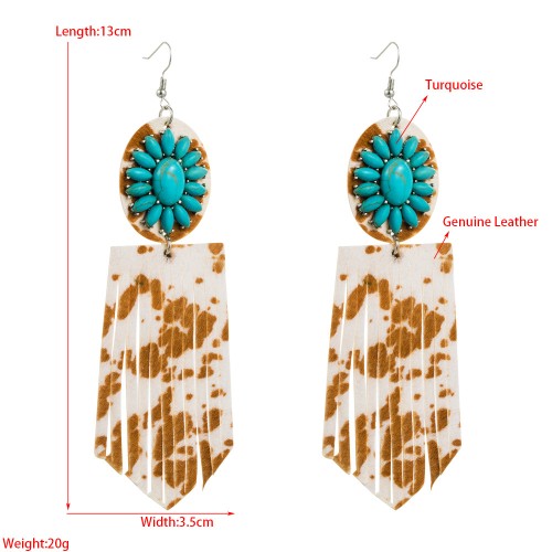 Fashion Jewelry Leather Earrings For Women YWHME-91